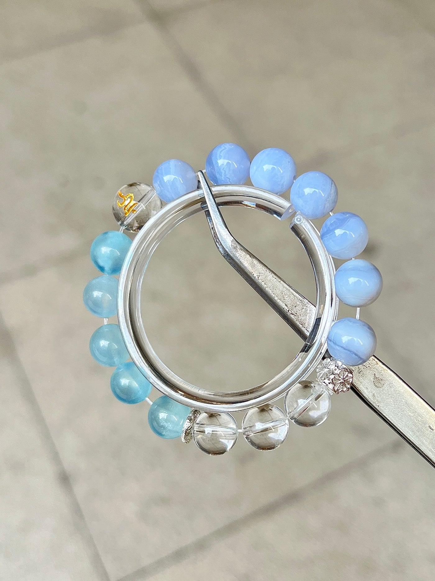Chakra-Throat Bracelet No.1178